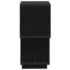 vidaXL Floating Shelf Wall-Mounted Black Oak 87 x 20 x 55 cm 5