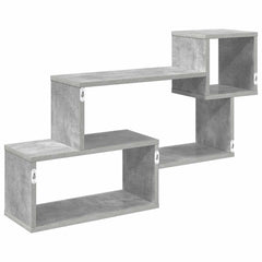 vidaXL Floating Shelf Wall-Mounted Concrete Grey 87 x 20 x 55 cm 6