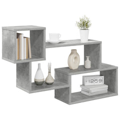vidaXL Floating Shelf Wall-Mounted Concrete Grey 87 x 20 x 55 cm 3