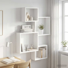 Wall Cube Shelves 64 x 13.5 x 91.5 cm White