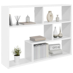 vidaXL Wall Shelf Wall-Mounted White 95 x 20 x 69.5 cm Engineered Wood 3
