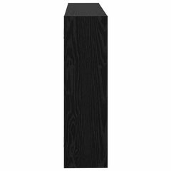 vidaXL Wall Shelf Wall-Mounted Black Oak 95 x 20 x 69.5 cm 5