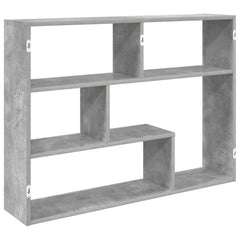 vidaXL Wall Shelf Wall-Mounted Concrete Grey 95 x 20 x 69.5 cm 6