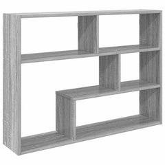 vidaXL Wall Shelf Wall-Mounted Grey Sonoma 95 x 20 x 69.5 cm 2