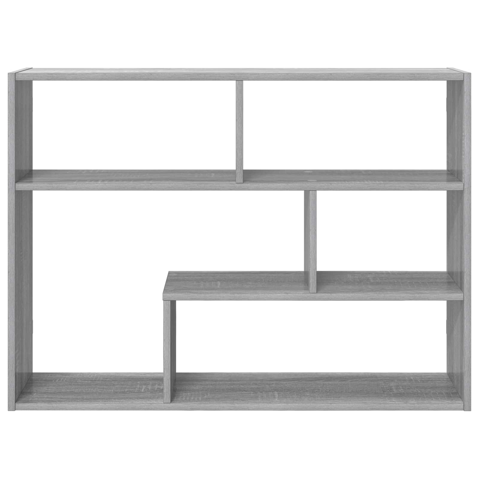 vidaXL Wall Shelf Wall-Mounted Grey Sonoma 95 x 20 x 69.5 cm 4