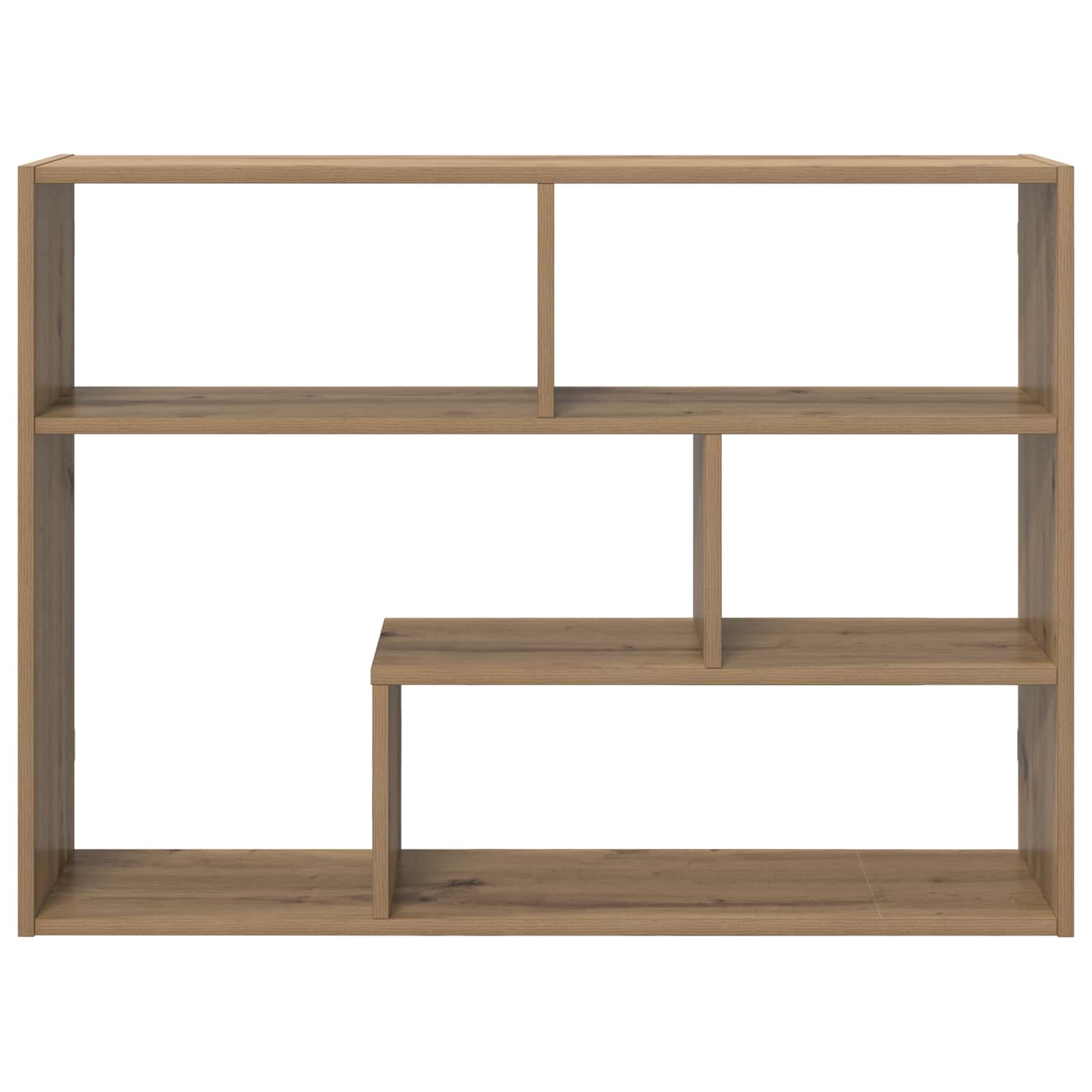vidaXL Wall Shelf Wall-Mounted Artisan Oak 95 x 20 x 69.5 cm 4