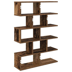 vidaXL Wall Shelf Old Wood 70 x 20 x 100 cm Engineered Wood 6