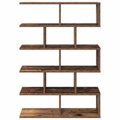 vidaXL Wall Shelf Old Wood 70 x 20 x 100 cm Engineered Wood 4