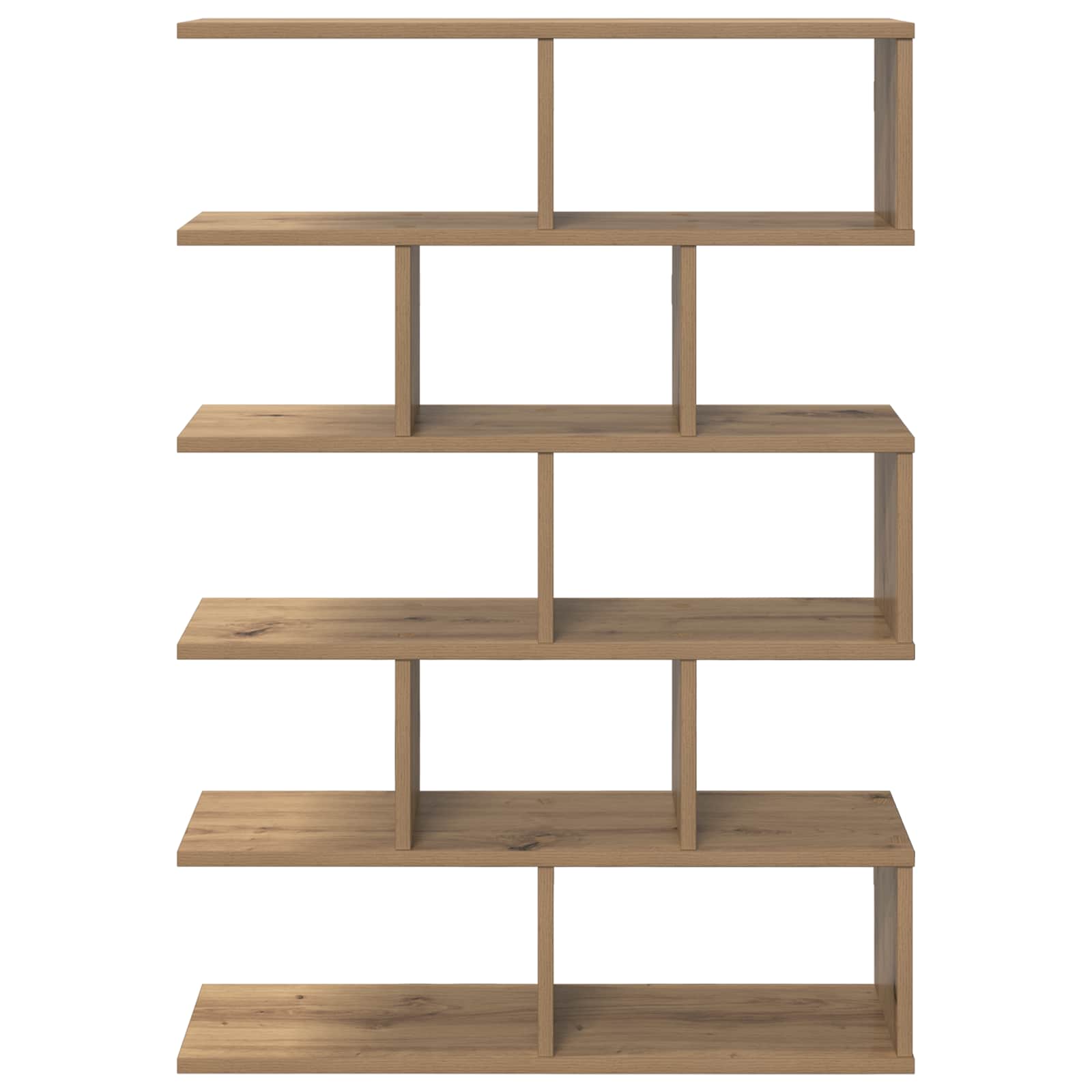 vidaXL Wall Shelf Artisan Oak 70 x 20 x 100 cm Engineered Wood 4