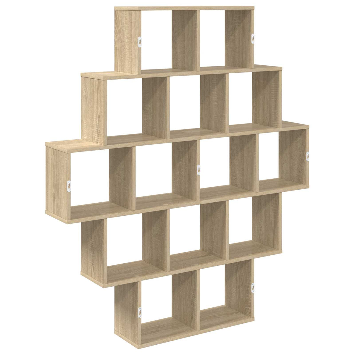 Wall Shelf 120 x 20 x 136 cm Engineered Wood Sonoma oak