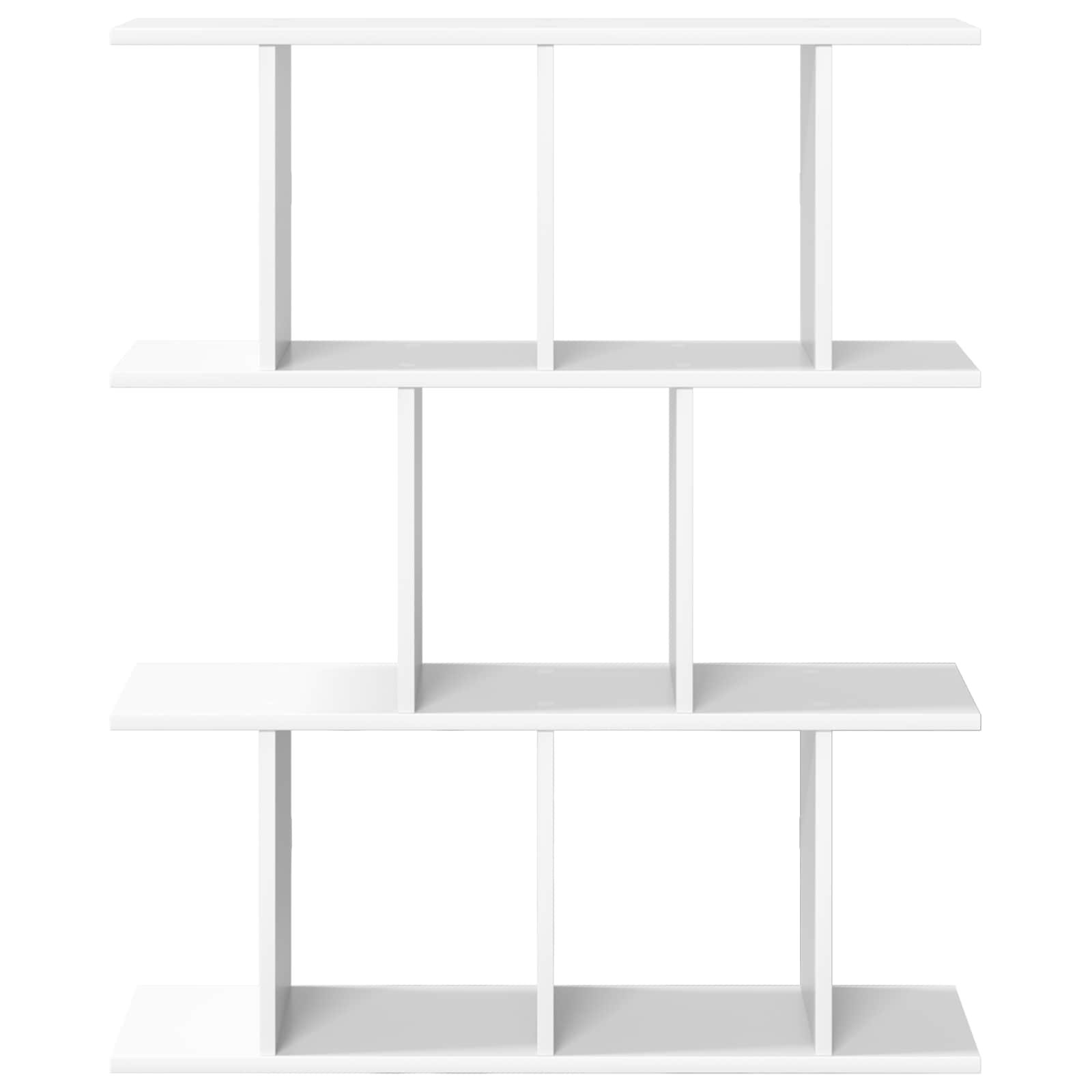 vidaXL Wall Shelf White 80 x 20 x 96 cm Engineered Wood 4