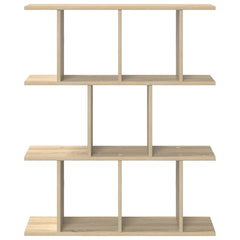 vidaXL Wall Shelf Sonoma Oak 80 x 20 x 96 cm Engineered Wood 4