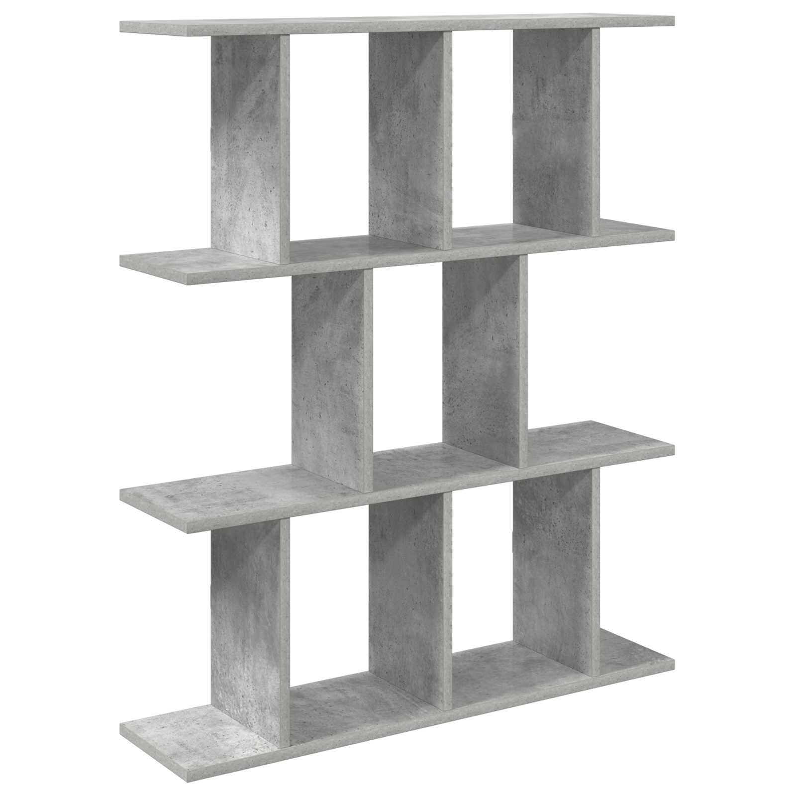 vidaXL Wall Shelf Concrete Grey 80 x 20 x 96 cm Engineered Wood 2