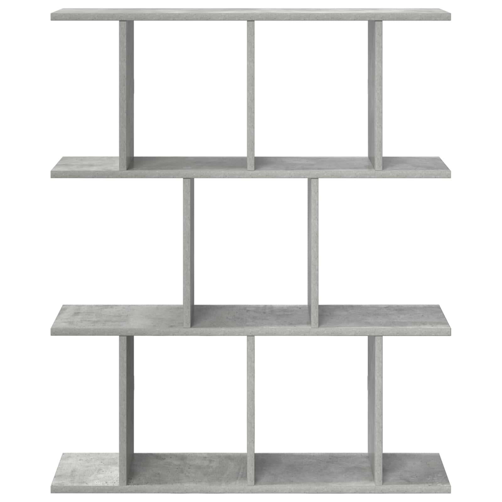 vidaXL Wall Shelf Concrete Grey 80 x 20 x 96 cm Engineered Wood 4