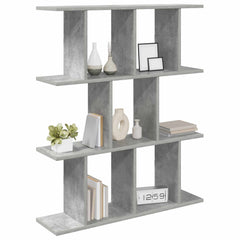 vidaXL Wall Shelf Concrete Grey 80 x 20 x 96 cm Engineered Wood 3