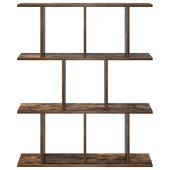 vidaXL Wall Shelf Smoked Oak 80 x 20 x 96 cm Engineered Wood 4