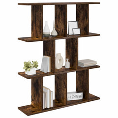 vidaXL Wall Shelf Smoked Oak 80 x 20 x 96 cm Engineered Wood 3
