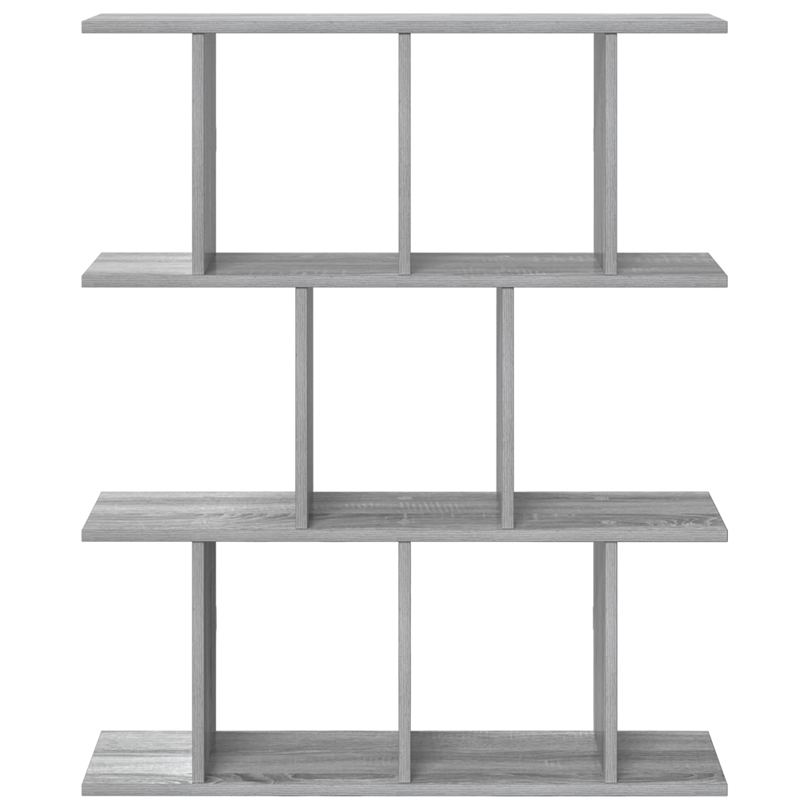 vidaXL Wall Shelf Grey Sonoma 80 x 20 x 96 cm Engineered Wood 4