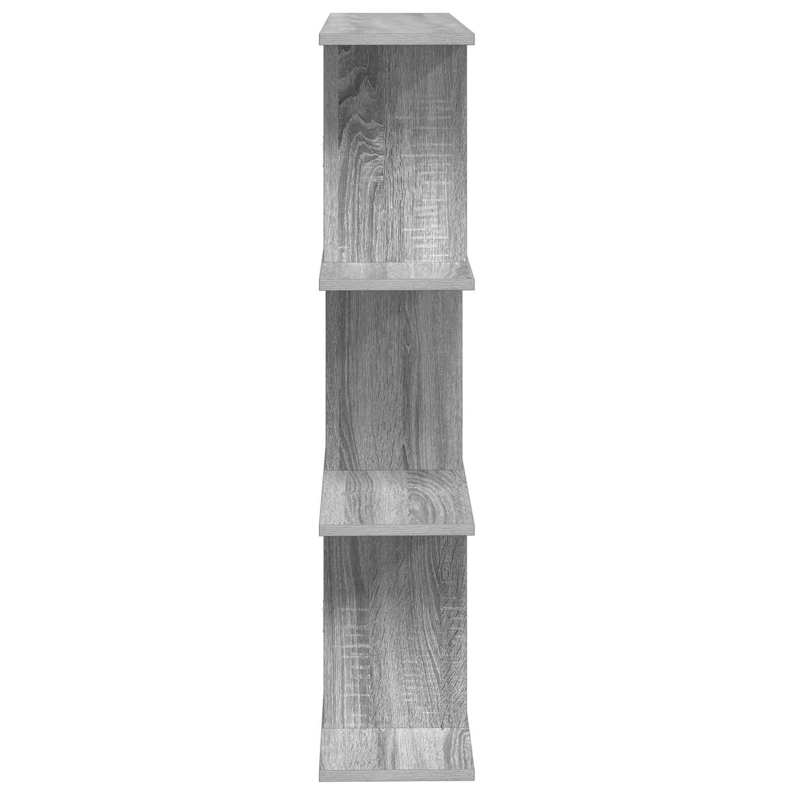 vidaXL Wall Shelf Grey Sonoma 80 x 20 x 96 cm Engineered Wood 5