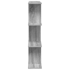 vidaXL Wall Shelf Grey Sonoma 80 x 20 x 96 cm Engineered Wood 5