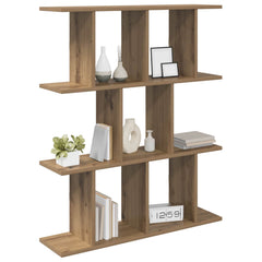 vidaXL Wall Shelf Artisan Oak 80 x 20 x 96 cm Engineered Wood 3