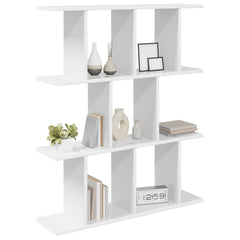 vidaXL Wall Shelf White 102 x 20 x 96 cm Engineered Wood 3