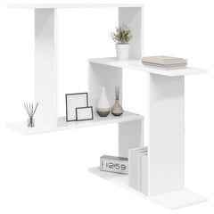 vidaXL Wall Shelf White 67 x 67 x 87 cm Engineered Wood 3