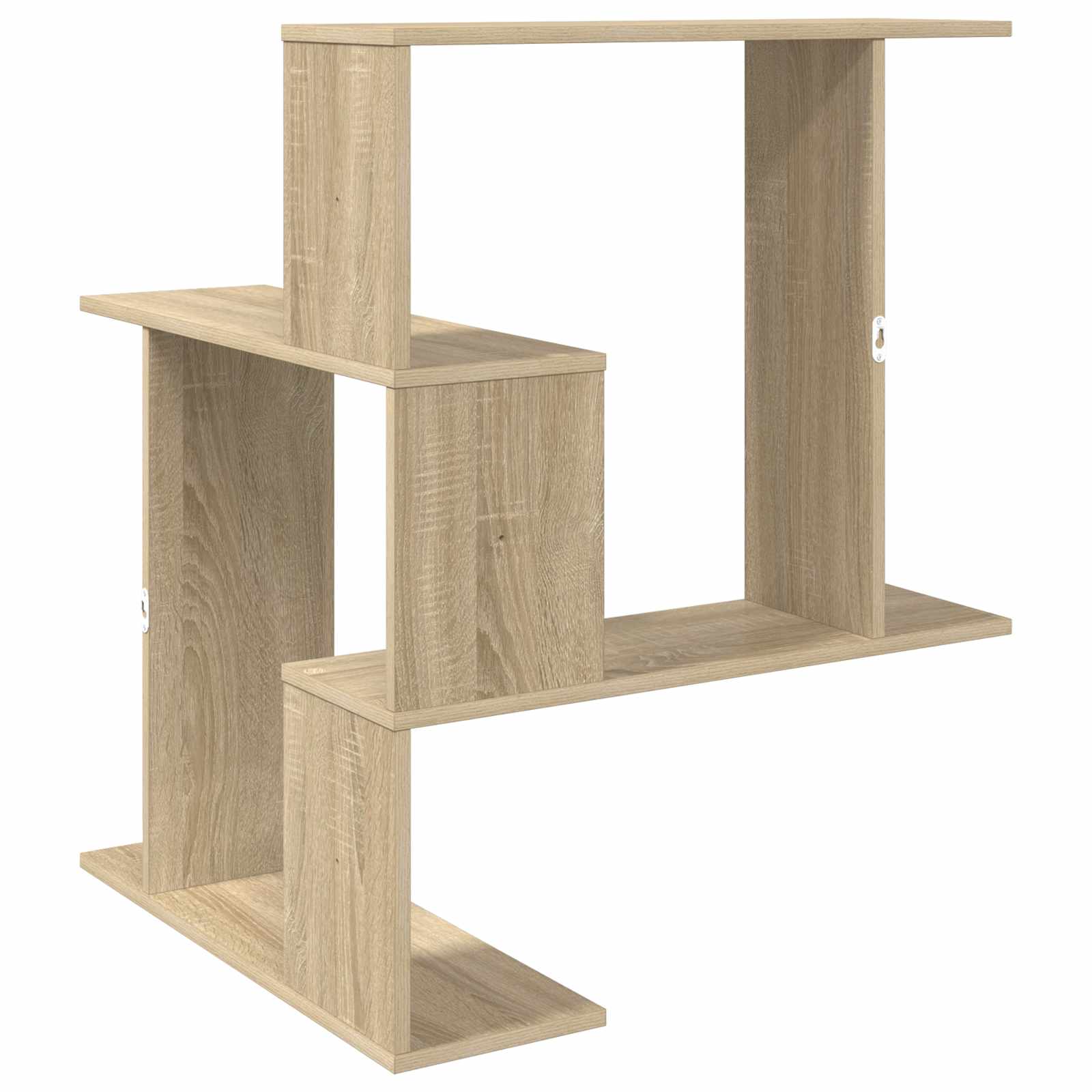 vidaXL Wall Shelf Sonoma Oak 67 x 67 x 87 cm Engineered Wood 6
