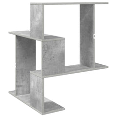 vidaXL Wall Shelf Concrete Grey 67 x 67 x 87 cm Engineered Wood 6