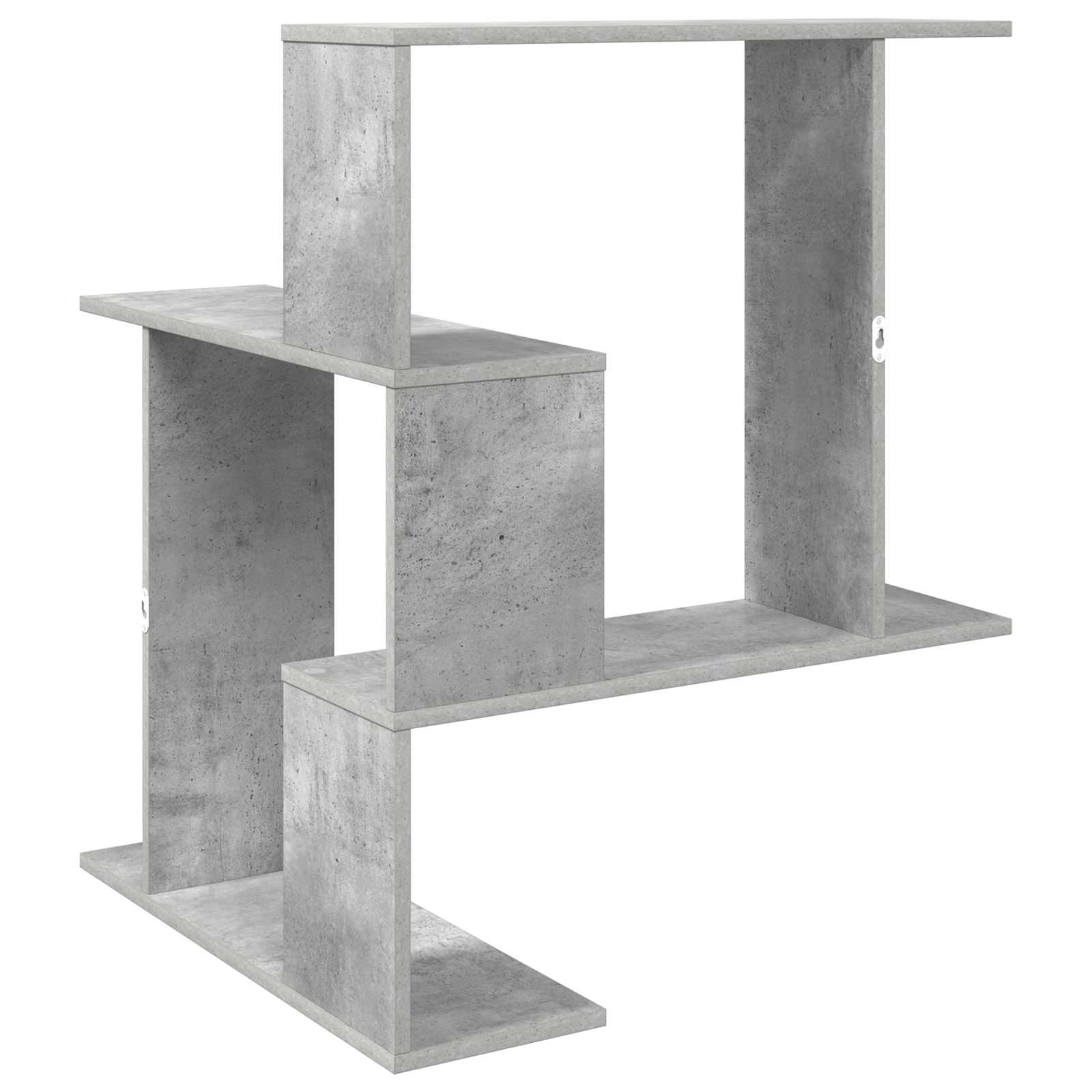 vidaXL Wall Shelf Concrete Grey 67 x 67 x 87 cm Engineered Wood 6