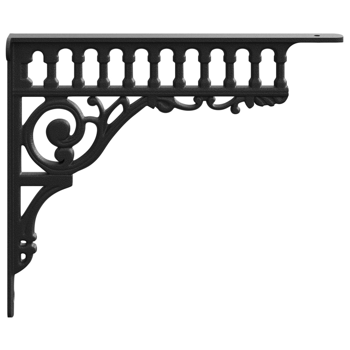 Wall Shelf Brackets 27.5 x 23 x 4 cm Steel Black