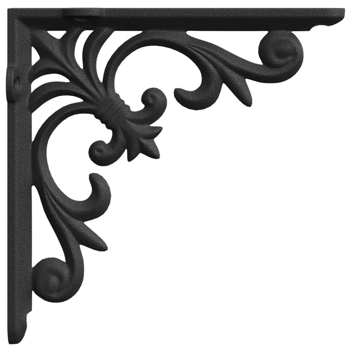 vidaXL Wall Shelf Brackets 12 pcs Black 10 x 10 x 2.8 cm Steel 2