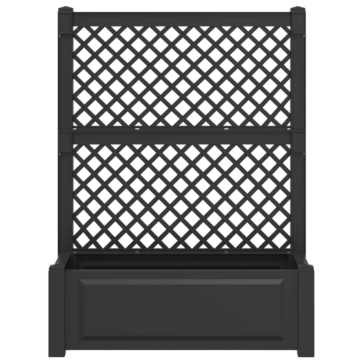 Big Planter with Trellis PP Anthracite 2