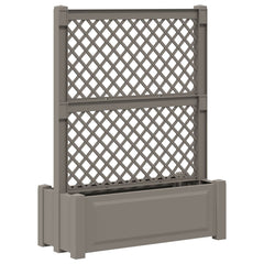 Big Planter with Trellis 99.5 x 43 x 133.5 cm PP Grey 1