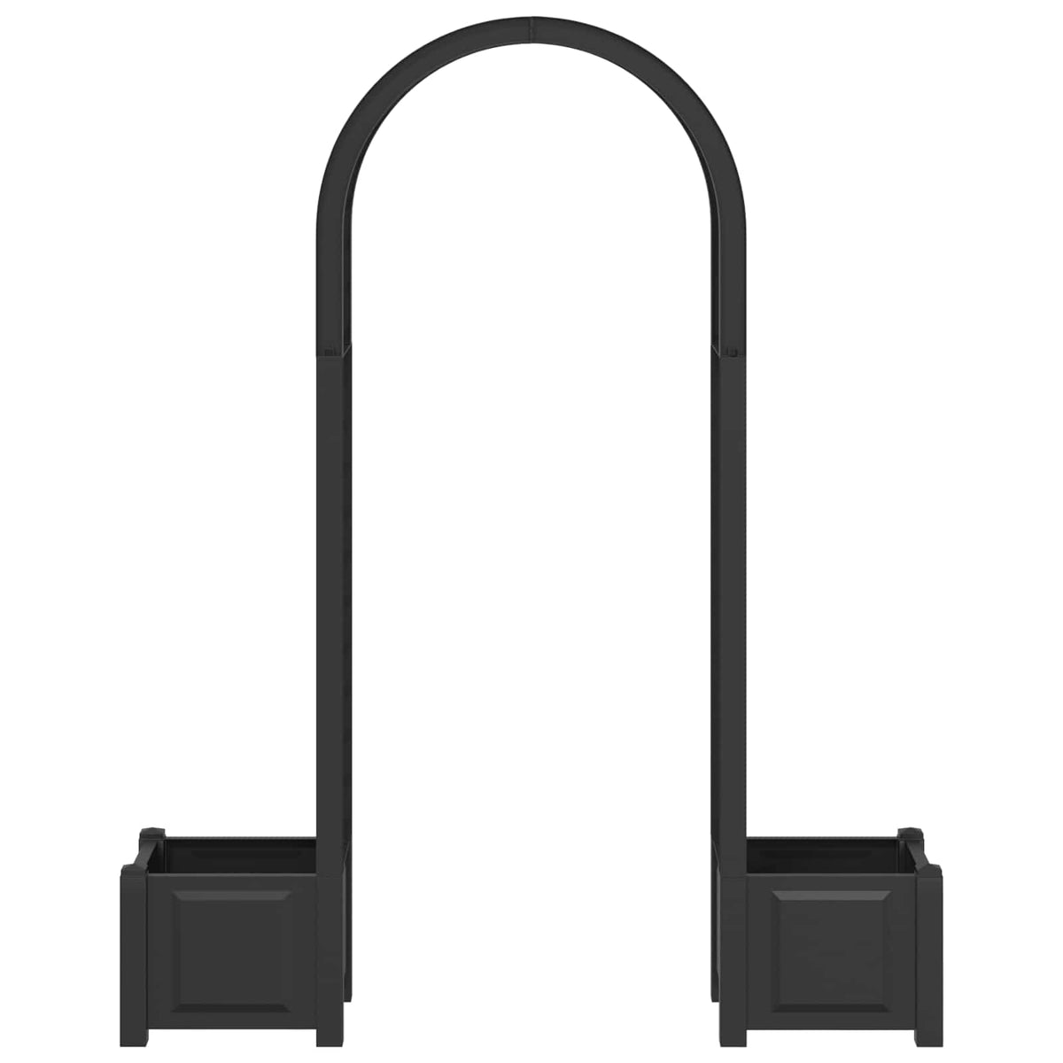 Rose Arch with Planter 168.5 x 43 x 207 cm PP Anthracite