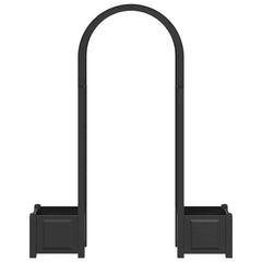 Rose Arch with Planter 168.5 x 43 x 207 cm PP Anthracite