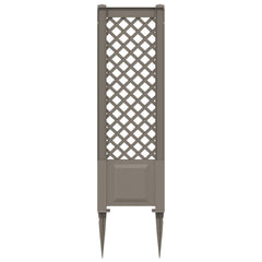 vidaXL Trellis with Spike PP Grey 4