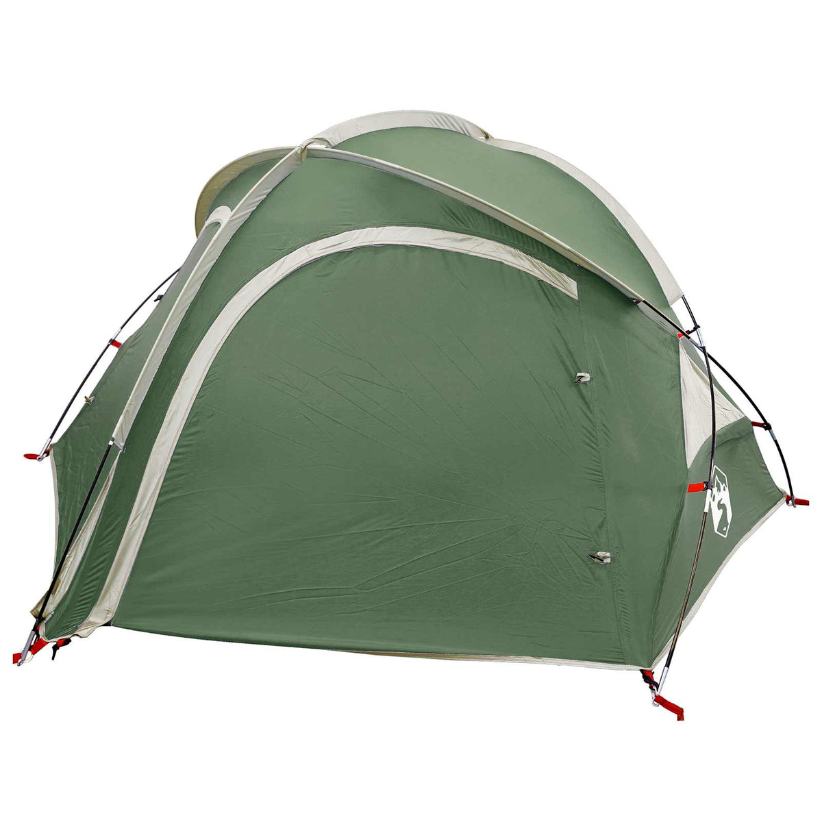Trekking Tent with Rainfly Water-Resistant Green 2-Person