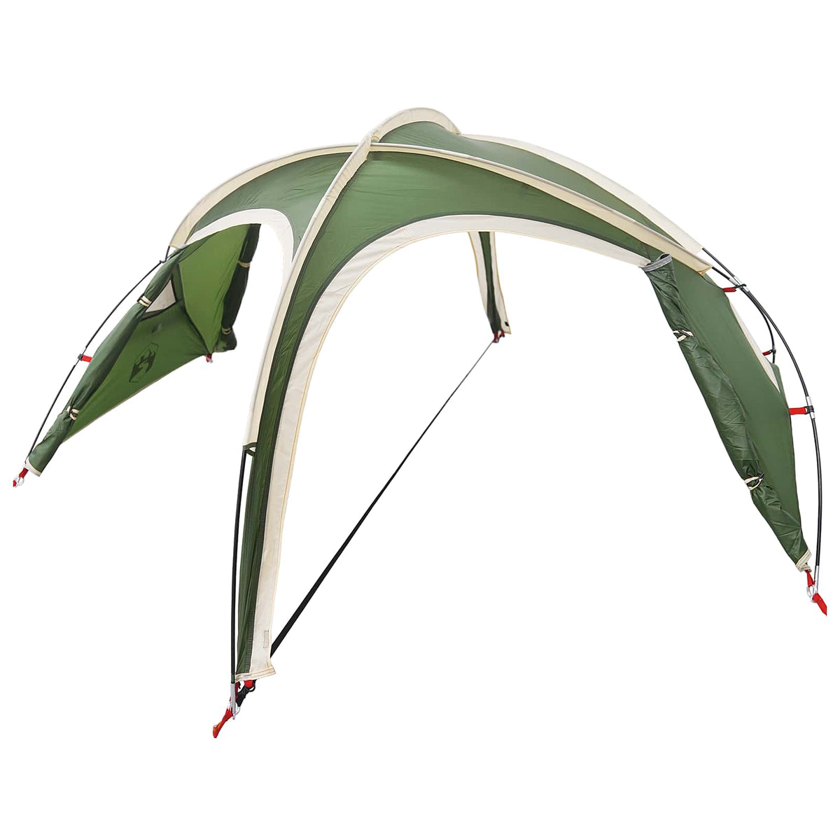 Trekking Tent with Rainfly Water-Resistant Green 2-Person