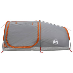 vidaXL Hiking Tent Water-Resistant 2-Person Grey and Orange 5