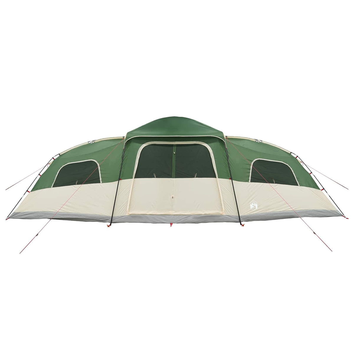 Family Tent with Rainfly Water-resistant 18-Person Green