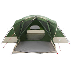 Cabin Tent with Rainfly Water-Resistant 10-Person Green