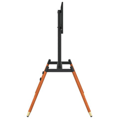 TV Tripod Stand for 37-65 Inch Screen Max VESA 400x400 mm 40 kg Black and dark walnut spray with 4 legs (compact vertical bars)