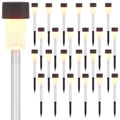 vidaXL Outdoor Solar Lights with Ground Spike 24 pcs Warm White 2