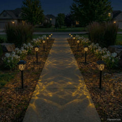 vidaXL Outdoor Solar Lights with Ground Spike 12 pcs Warm White 42 cm 3
