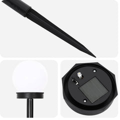 vidaXL Outdoor Solar Lights with Ground Spike 8 pcs Warm White 38.5 cm 5