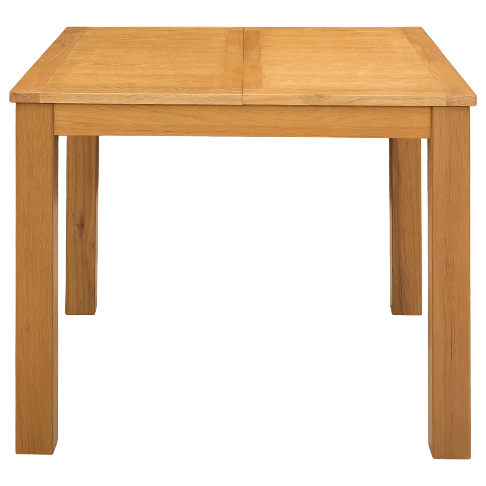 vidaXL Dining Table 90 x 90 x 75 cm Solid Oak Wood Natural Square 4