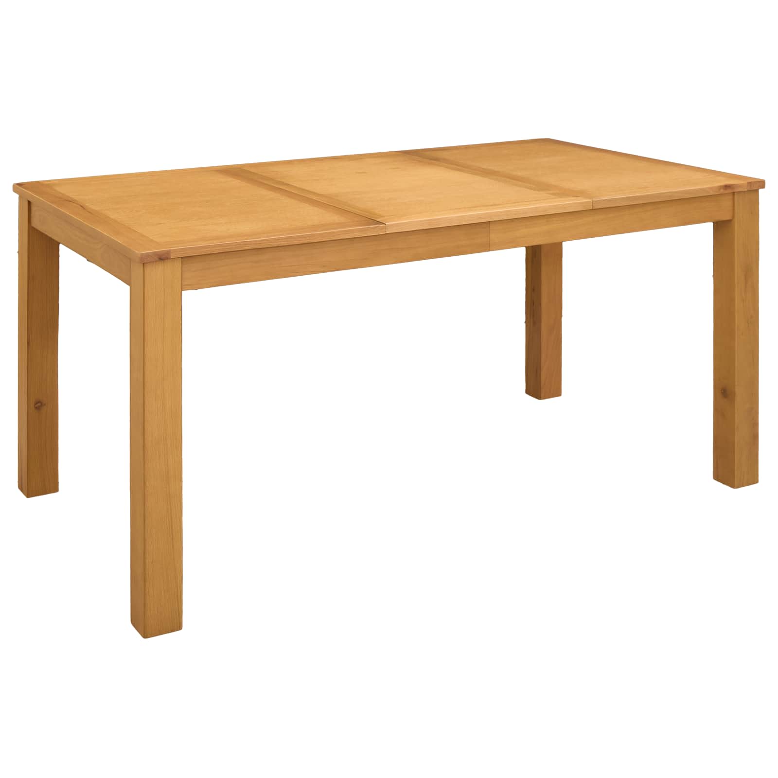 vidaXL Dining Table 150 x 85 x 75 cm Solid Oak Wood Natural 1