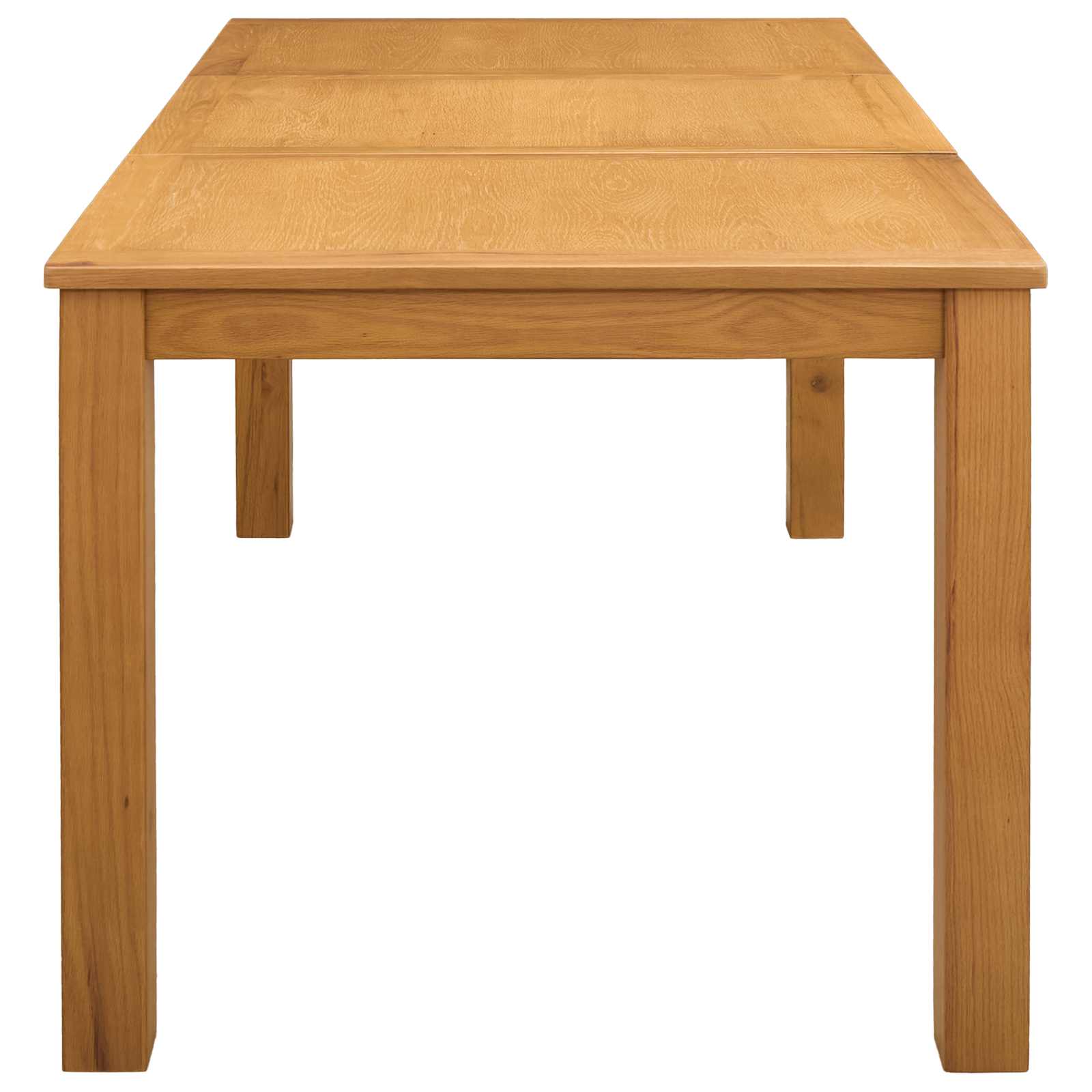 vidaXL Dining Table 150 x 85 x 75 cm Solid Oak Wood Natural 3