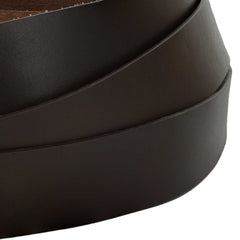 vidaXL Leather Strap 1 Dark Brown 1000 x 4 cm Leather 4